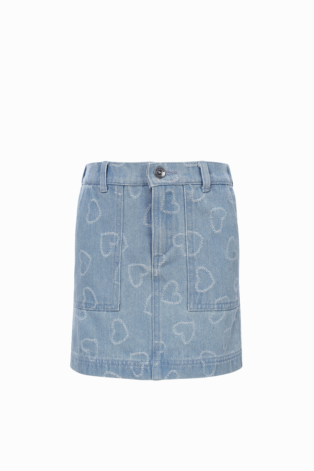 LOOXS Little Zomer jeans rok meisjes - Bleach blauw