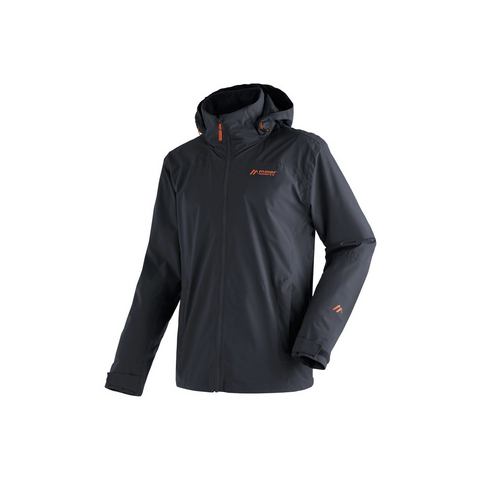 Maier Sports Outdoorjack Metor rec M Heren regenjack, waterdicht met capuchon, 2 zakken aan de buitenkant, binnenzak