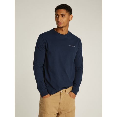 Tommy Jeans Plus Shirt met lange mouwen TJM SLIM LINEAR CHEST LS TEE EXT