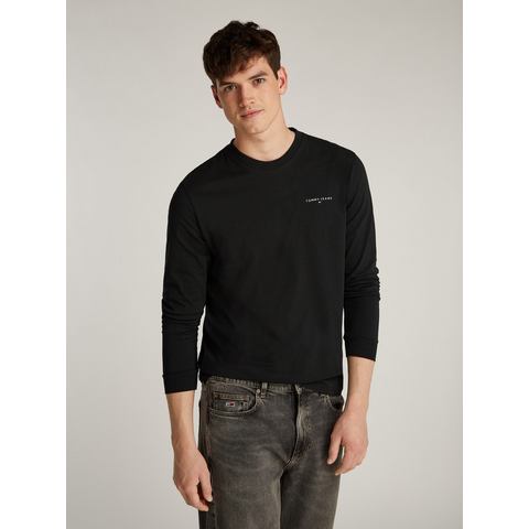 Tommy Jeans Plus Shirt met lange mouwen TJM SLIM LINEAR CHEST LS TEE EXT