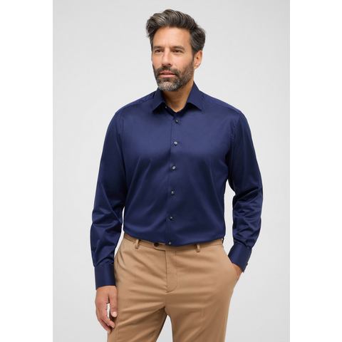 ETERNA Mode GmbH COMFORT FIT Luxury Shirt in blaugrau unifarben