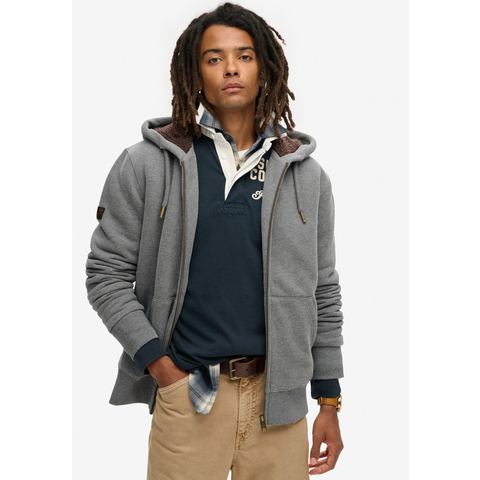 Superdry Capuchonsweatvest Borg Lined Ziphood