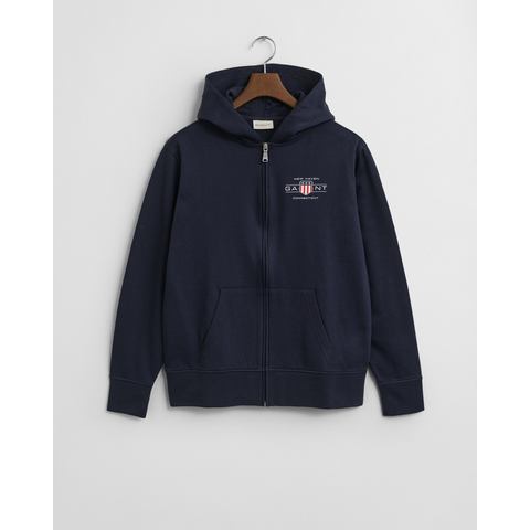 Gant Capuchonsweatvest GRAPHIC FULLZIP HOODIE