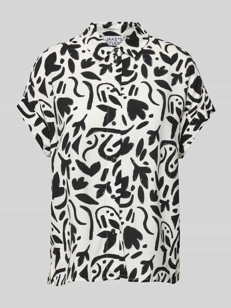 JAKE*S STUDIO WOMAN Overhemdblouse met all-over motief