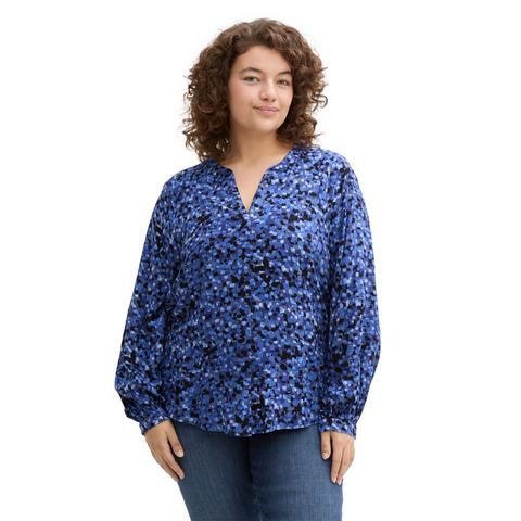 TOM TAILOR MY TRUE ME Blouse met lange mouwen met all-over print