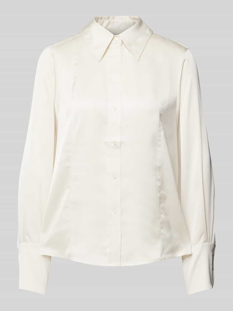 Scotch & Soda Slim fit blouse met platte kraag