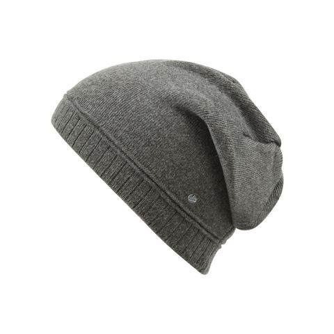 Capelli New York Beanie met metalen logo op de rand (set)