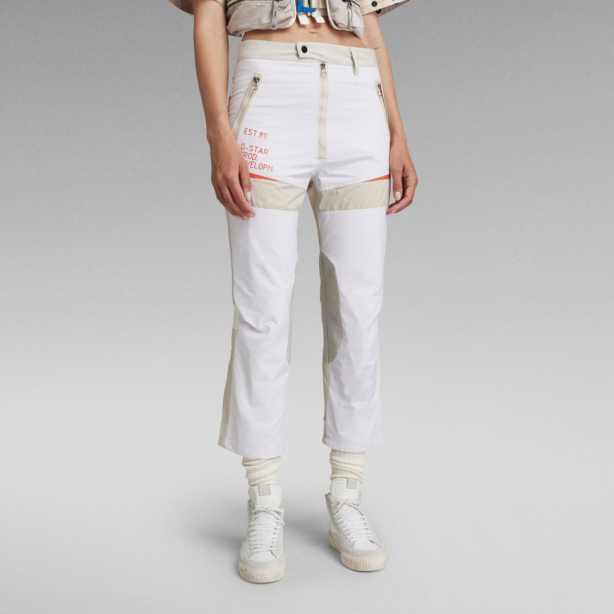 G-Star RAW Broek Desert Cropped - Beige - Dames