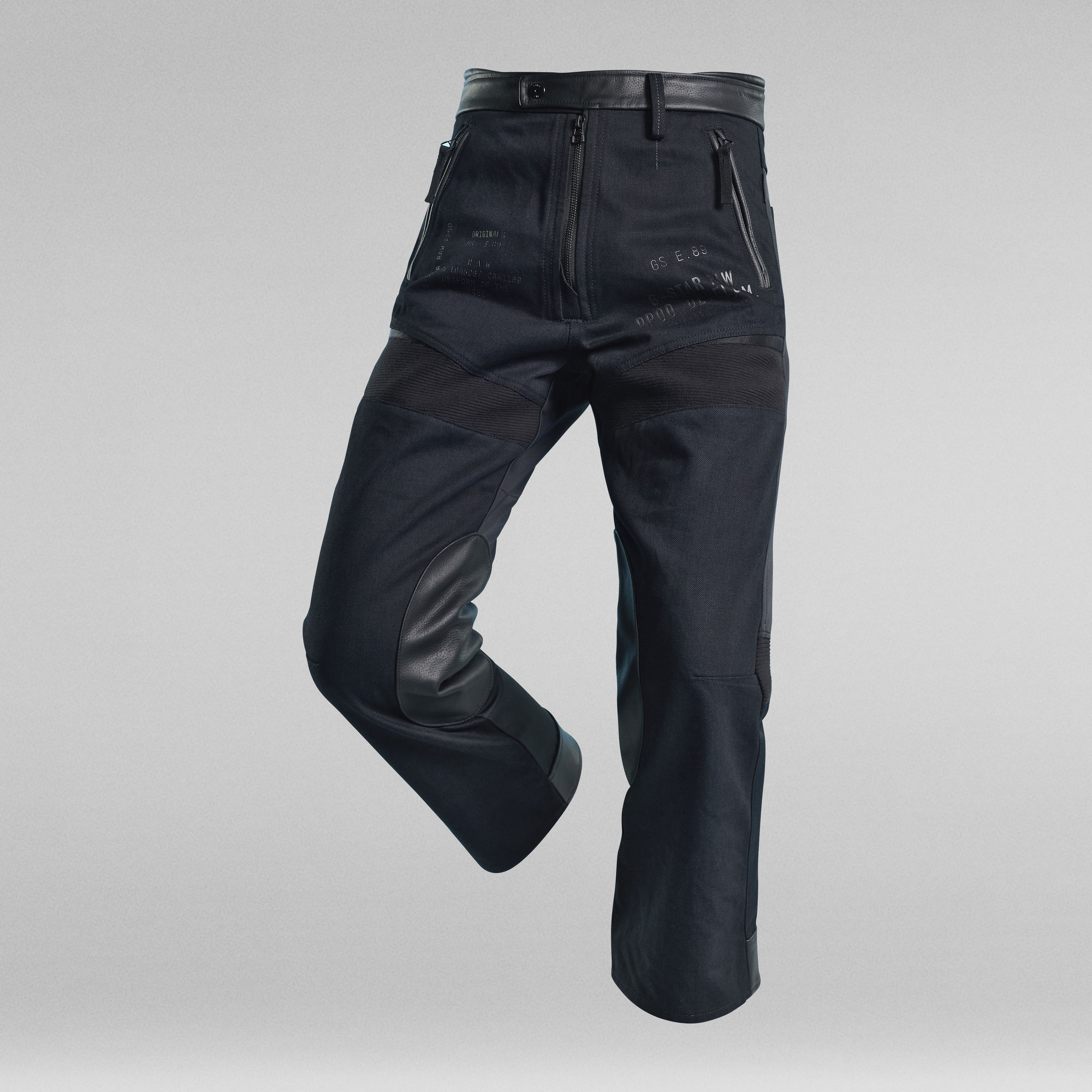 G-Star RAW E Moto Broek Lederen Details - Zwart - Dames