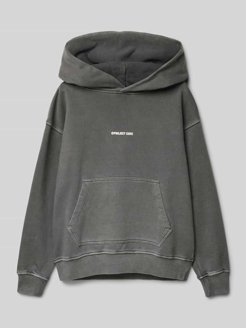 Jack & jones Hoodie met labelprint, model 'KINETIC'