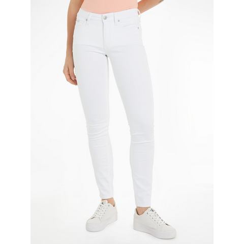 Calvin Klein Skinny fit jeans Mid rise skinny in een klassiek 5-pocketsmodel