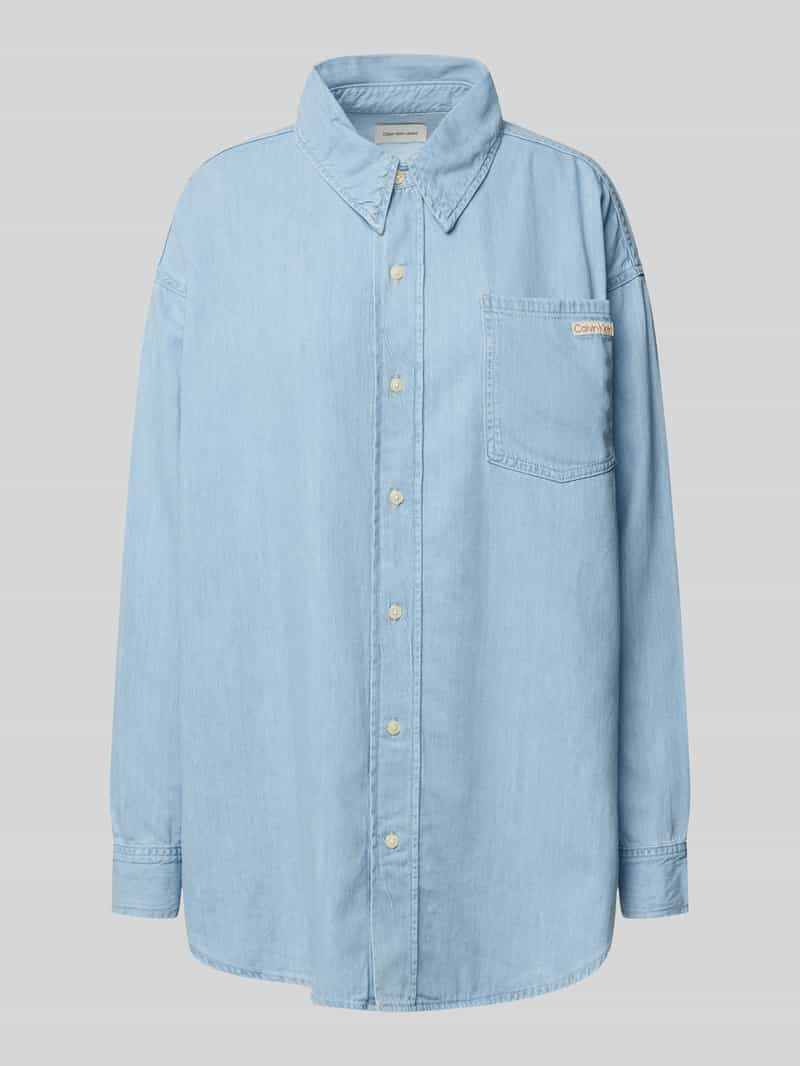 Calvin Klein Jeans Oversized overhemdblouse met knoopsluiting