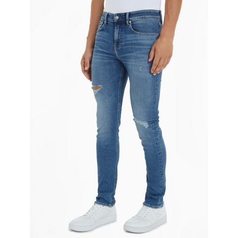 Calvin Klein Skinny fit jeans Skinny in een klassiek 5-pocketsmodel