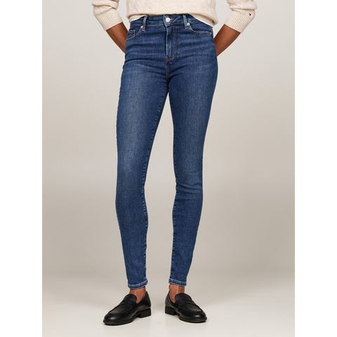 Tommy Hilfiger Skinny fit jeans HARLEM U SKINNY HW CAL met -logobadge