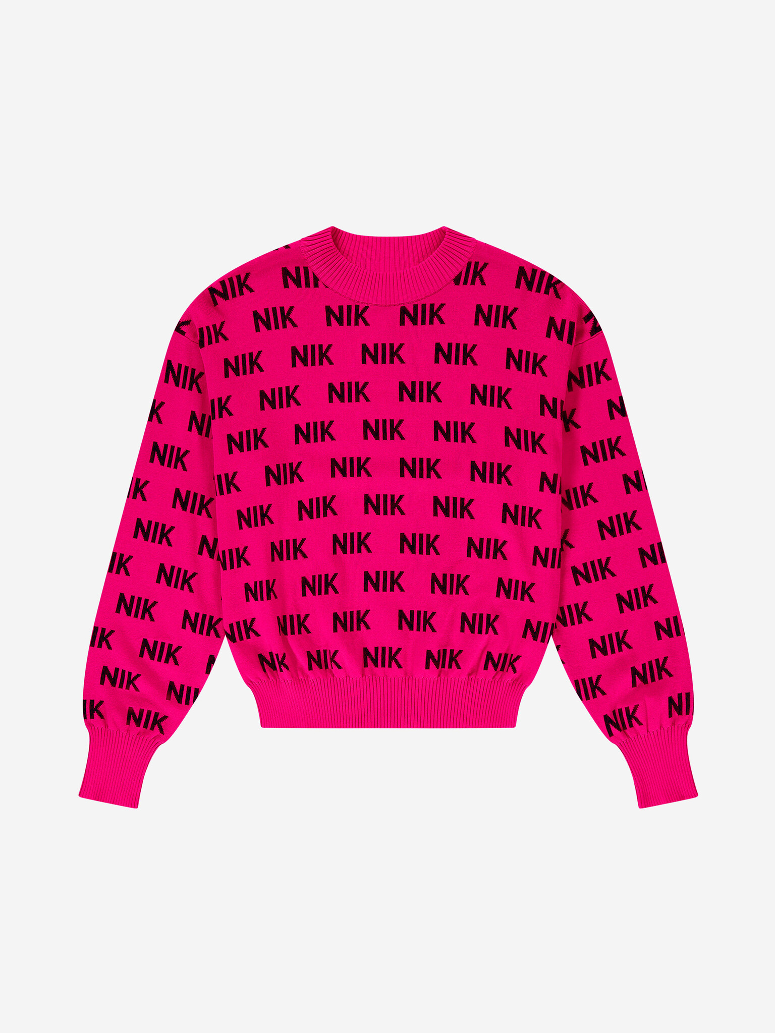 Nik&Nik Meisjes sweater - Oona - Feral Fuchsia