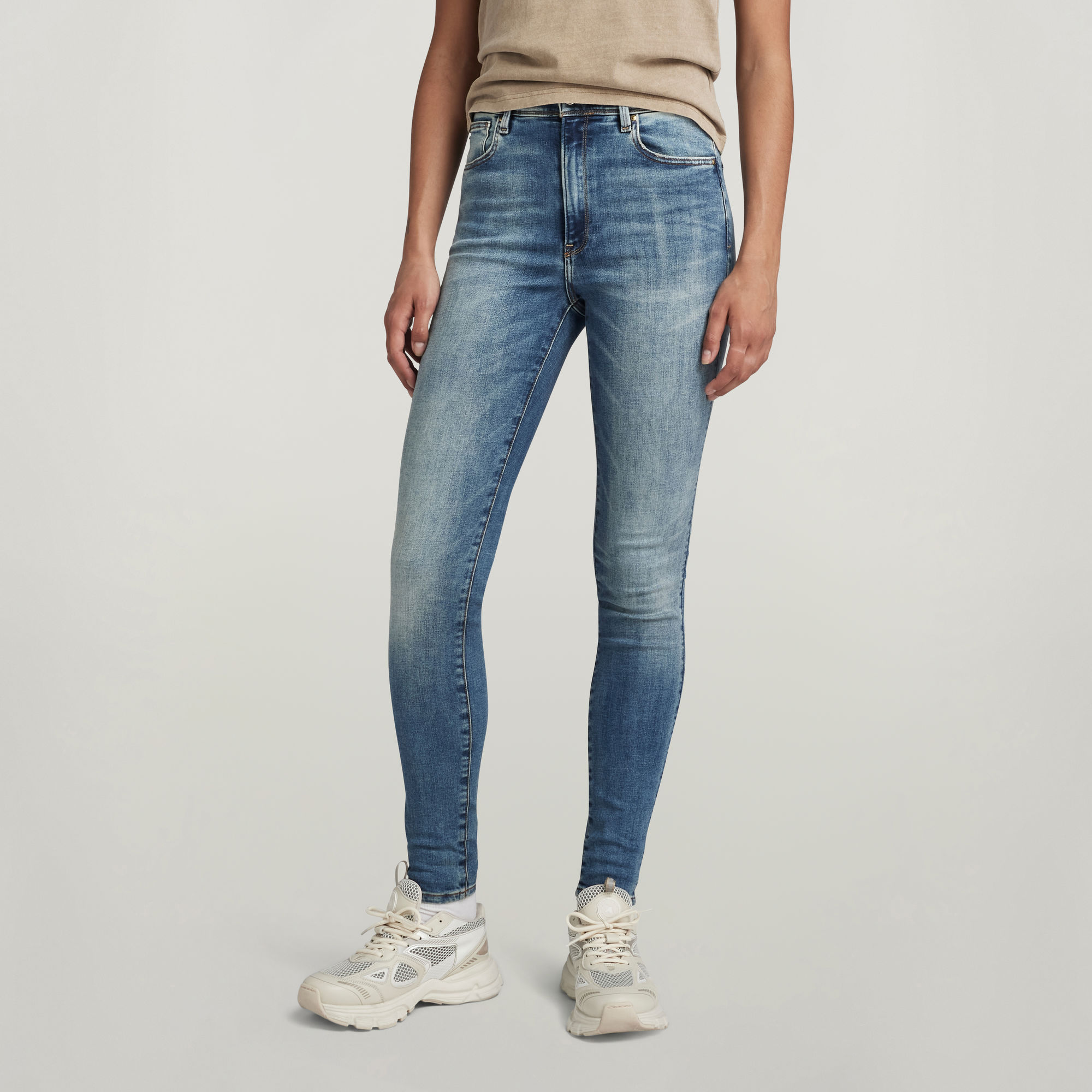 G-Star RAW Kafey Ultra High Skinny Jeans - Midden blauw - Dames