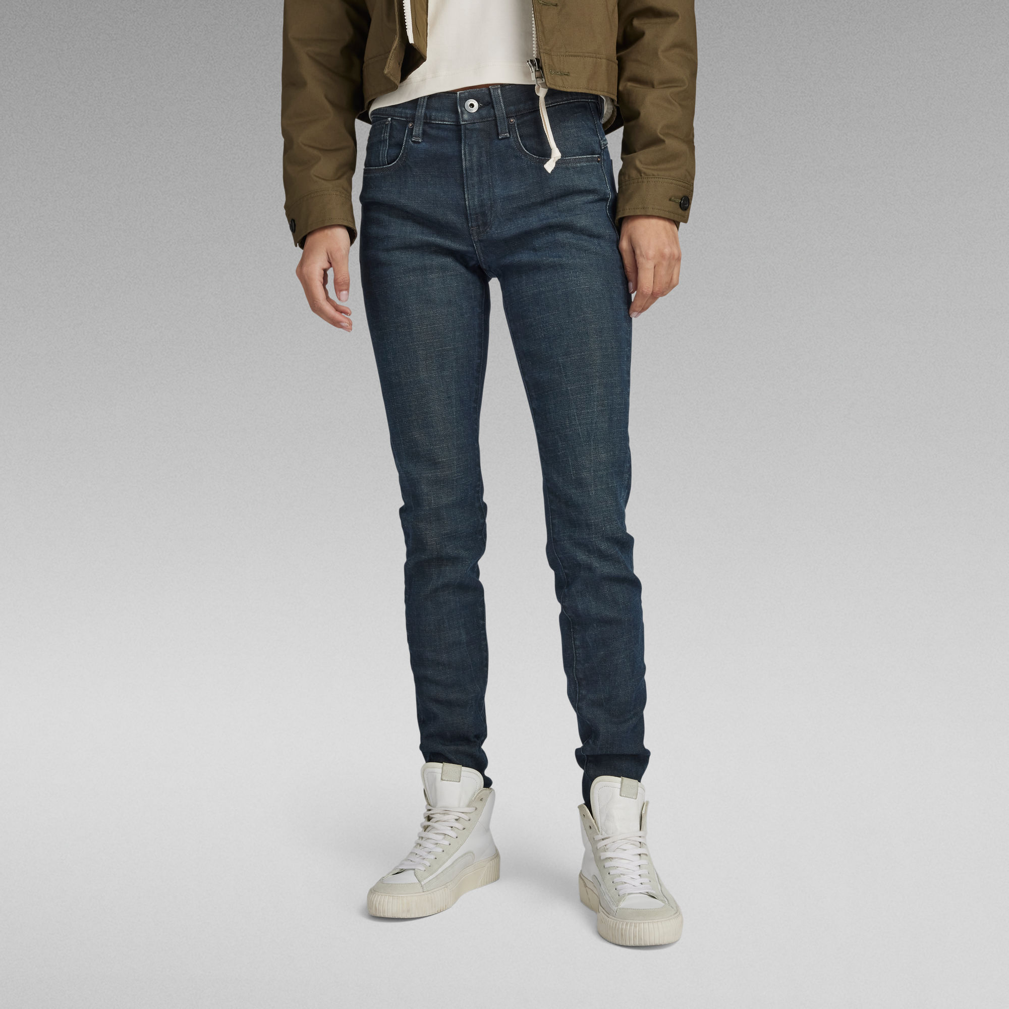 G-Star RAW Lhana Skinny Jeans - Grijs - Dames