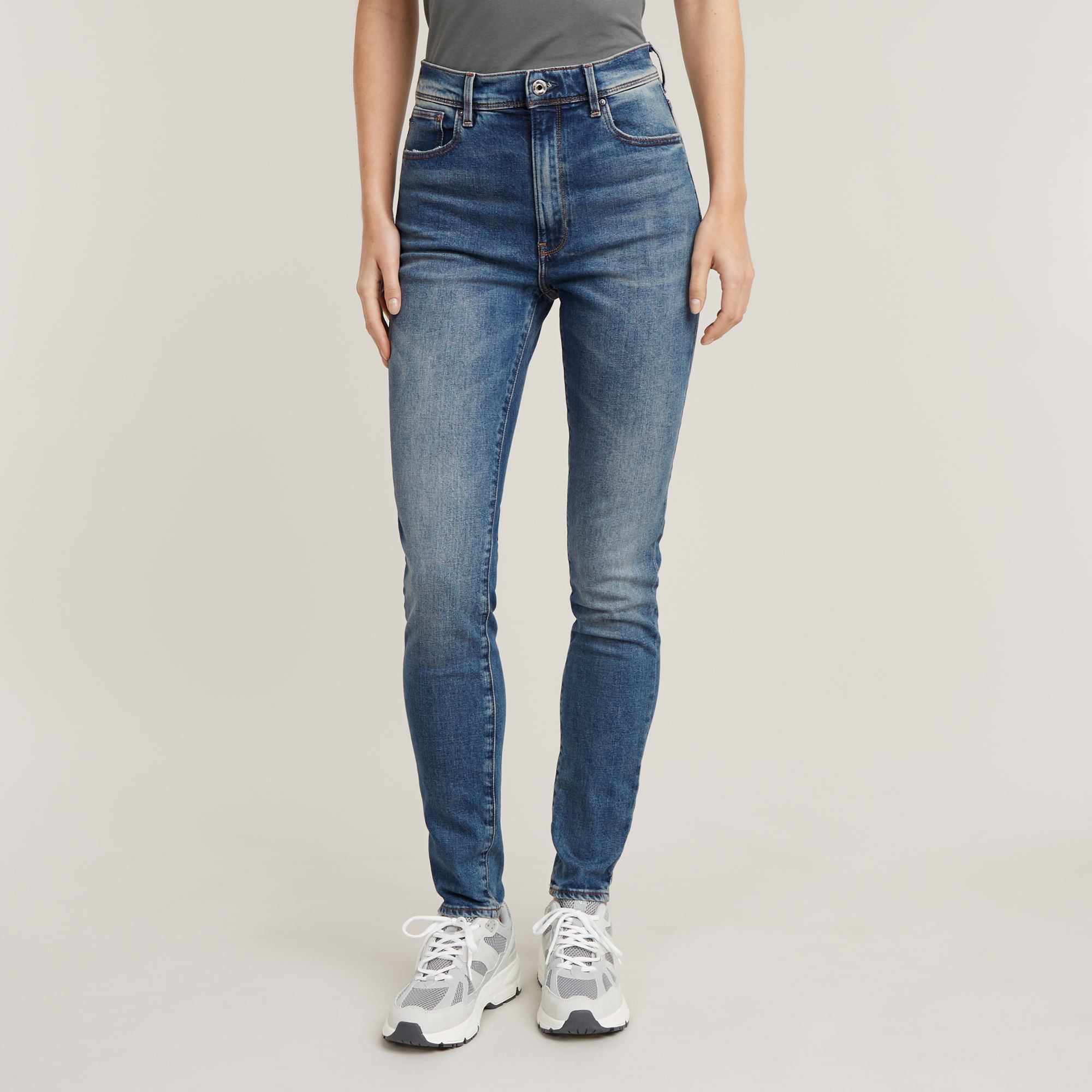 G-Star RAW Kafey Ultra High Skinny Jeans - Midden blauw - Dames