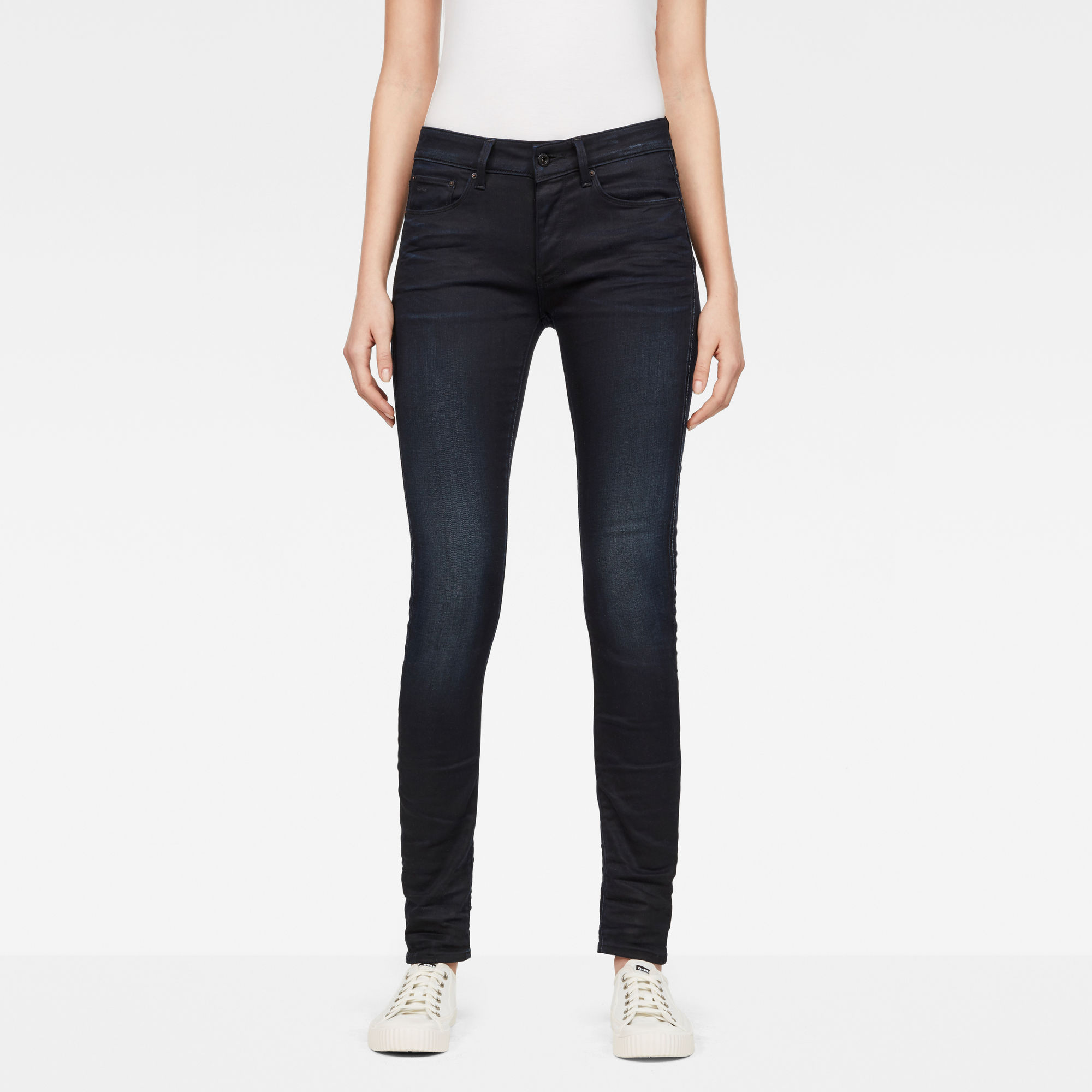 G-Star RAW 3301 Contour Skinny Jeans - Donkerblauw - Dames