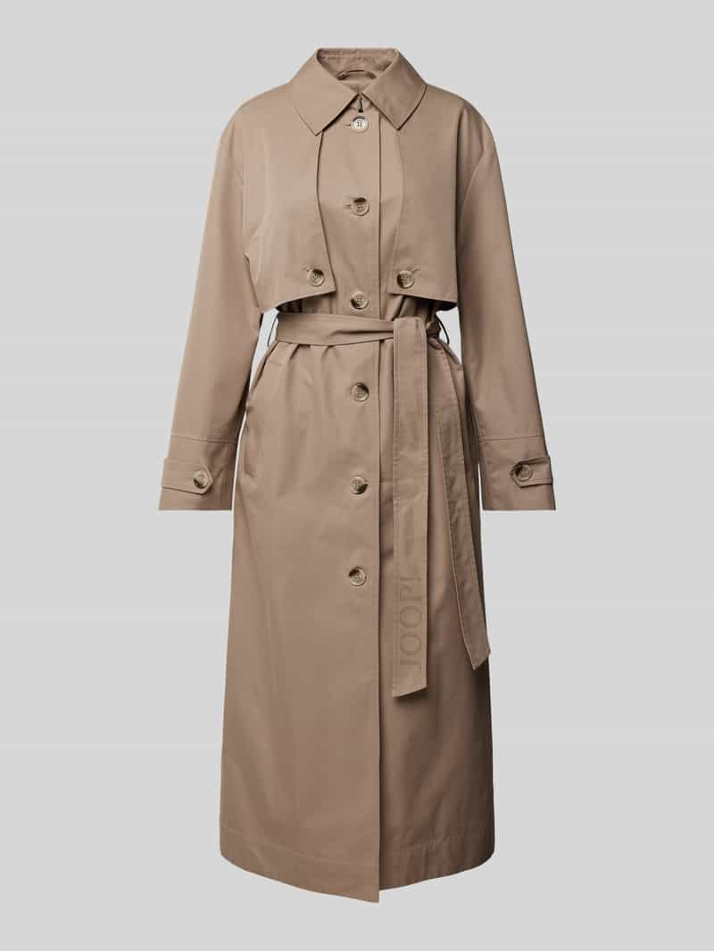 Joop! Trenchcoat met strikceintuur, model 'Charleen'