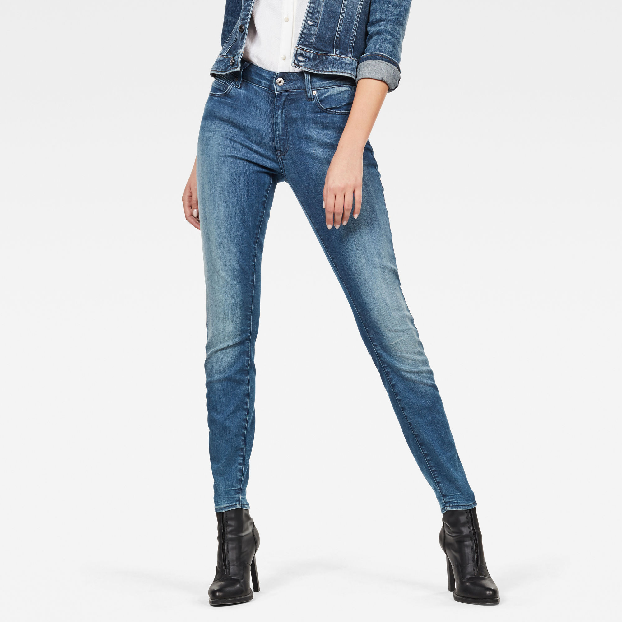 G-Star RAW G-Star Shape Skinny Jeans - Midden blauw - Dames