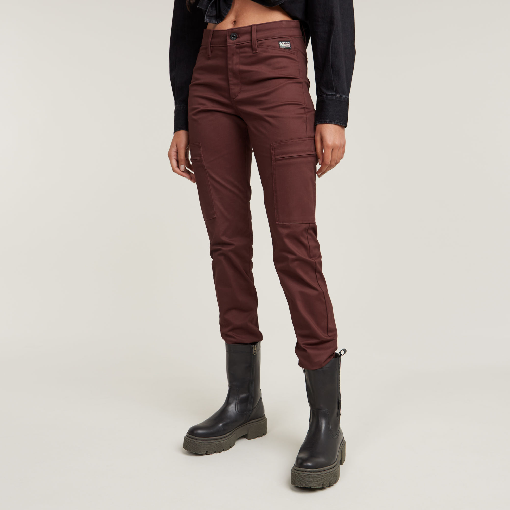 G-Star RAW Skinny Cargo Broek 2.0 - Rood - Dames