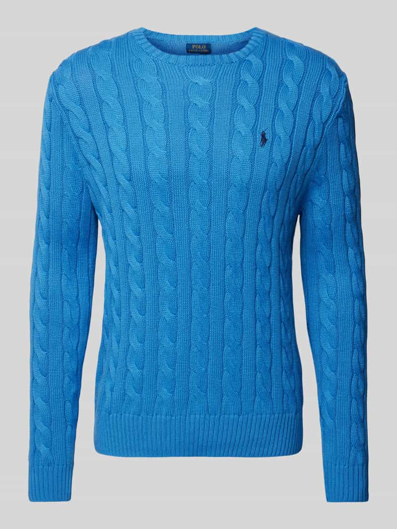 Polo Ralph Lauren Gebreide pullover met ribboorden, model 'DRIVER'