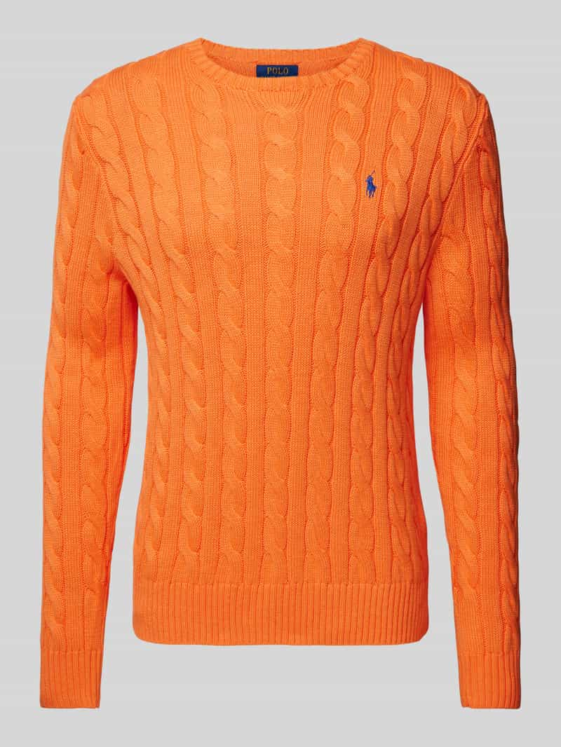 Polo Ralph Lauren Gebreide pullover met ribboorden, model 'DRIVER'