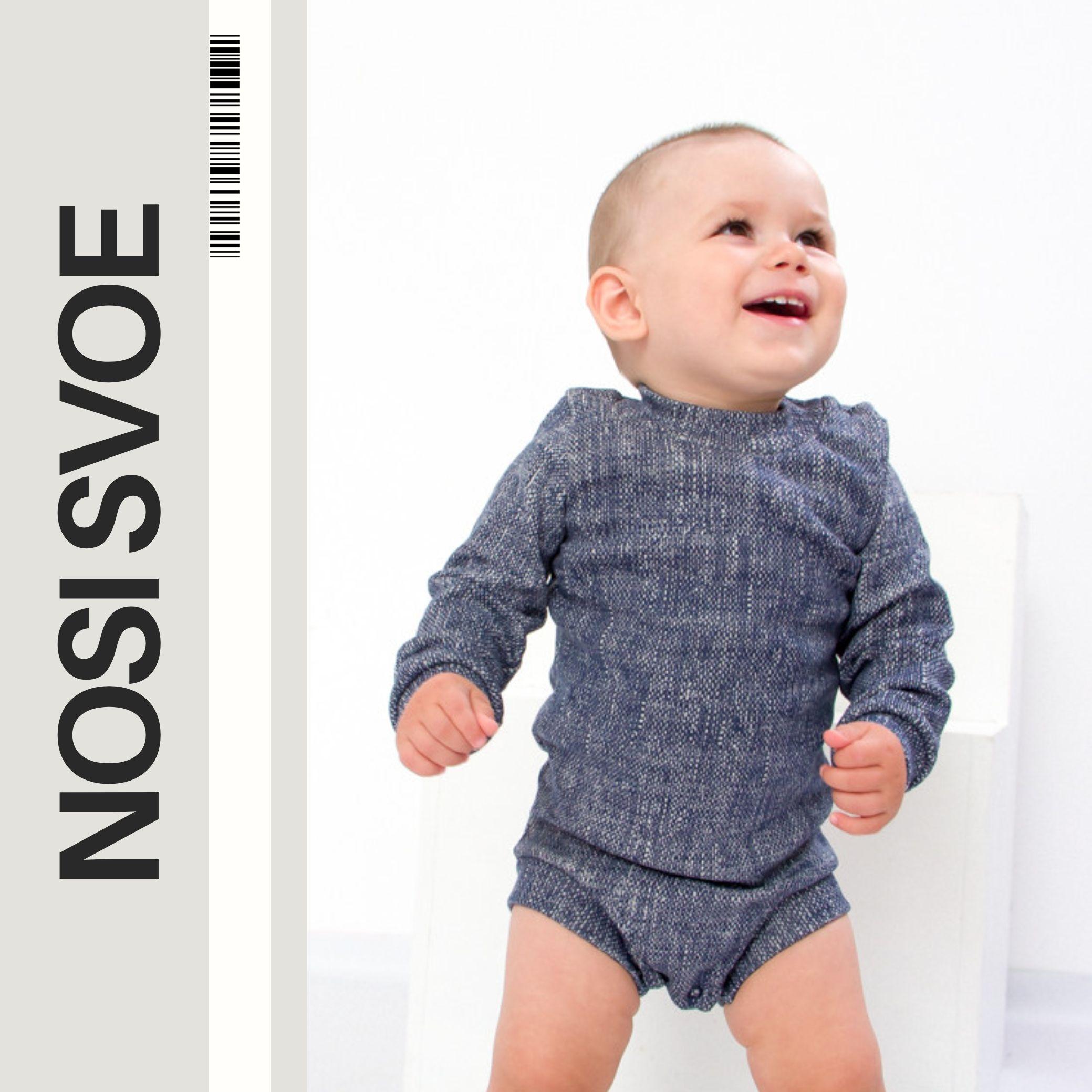 НС Bodysuits (infant boys), Demi-season, Nosi svoe 9511-063-4 56 zeeblauwe kleur