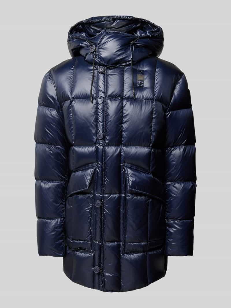 Blauer Usa Donsjack met labelpatch, model 'TIVERTON'