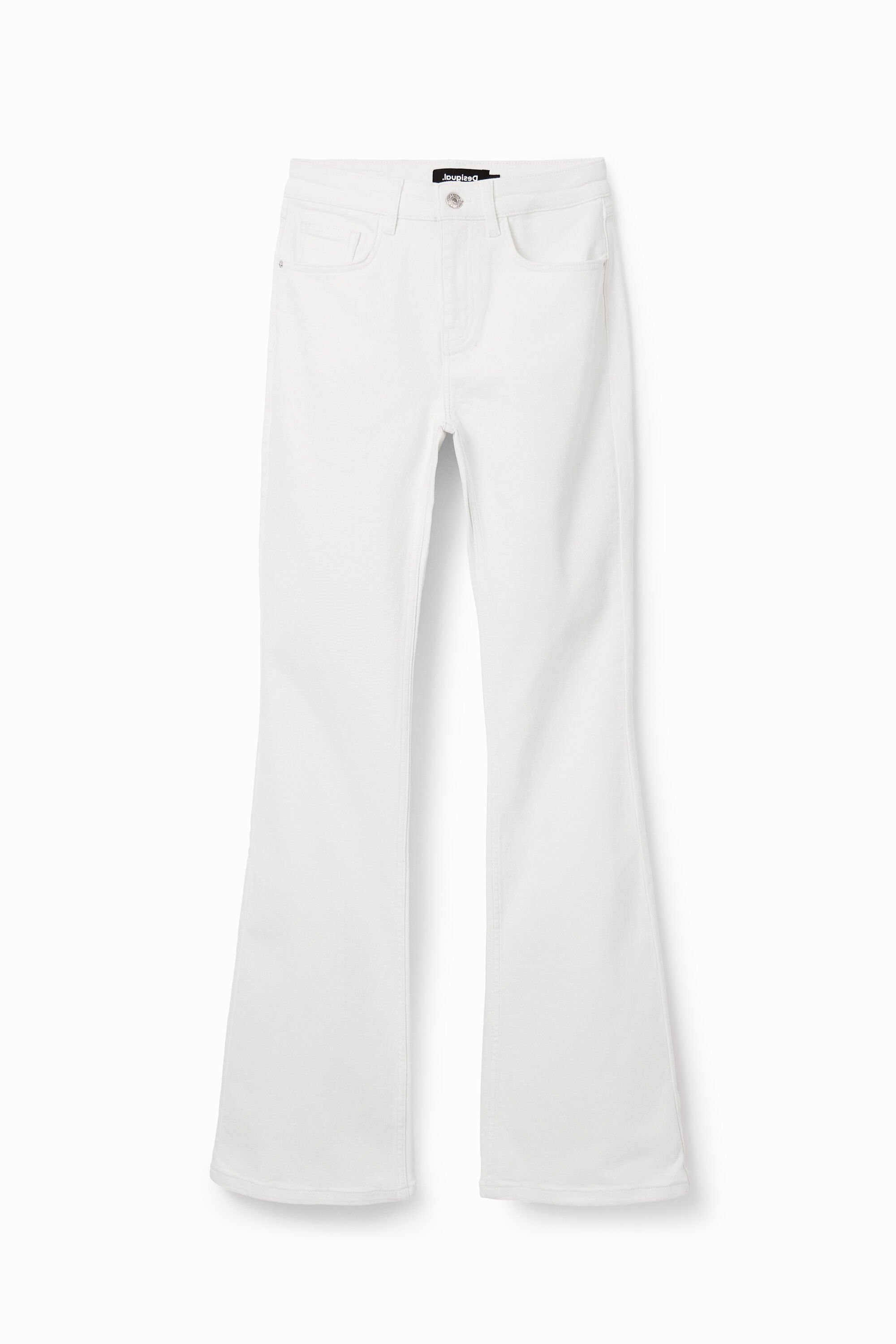 Desigual Lange flared jeans - WHITE