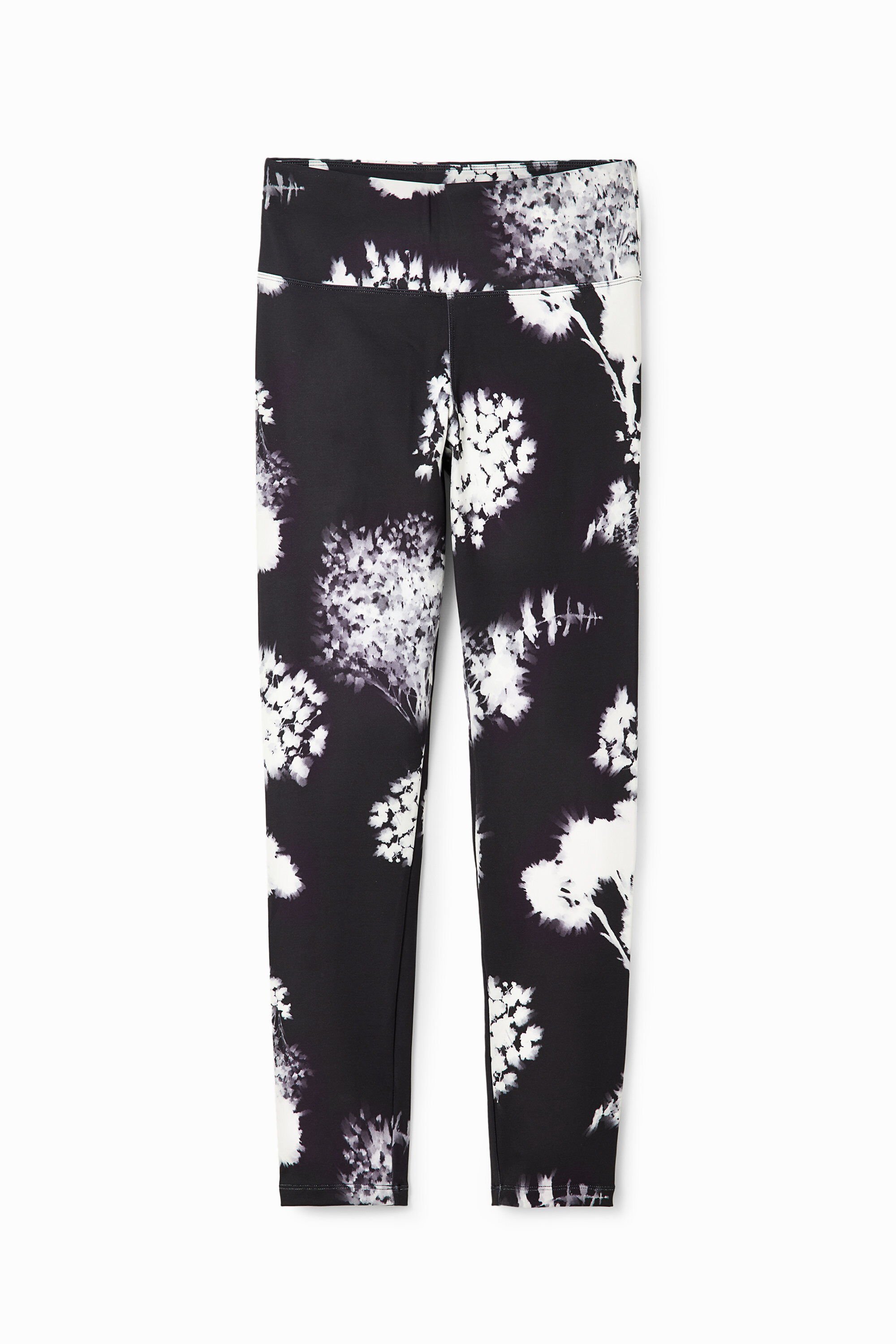 Desigual Sportlegging met bloemen - BLACK