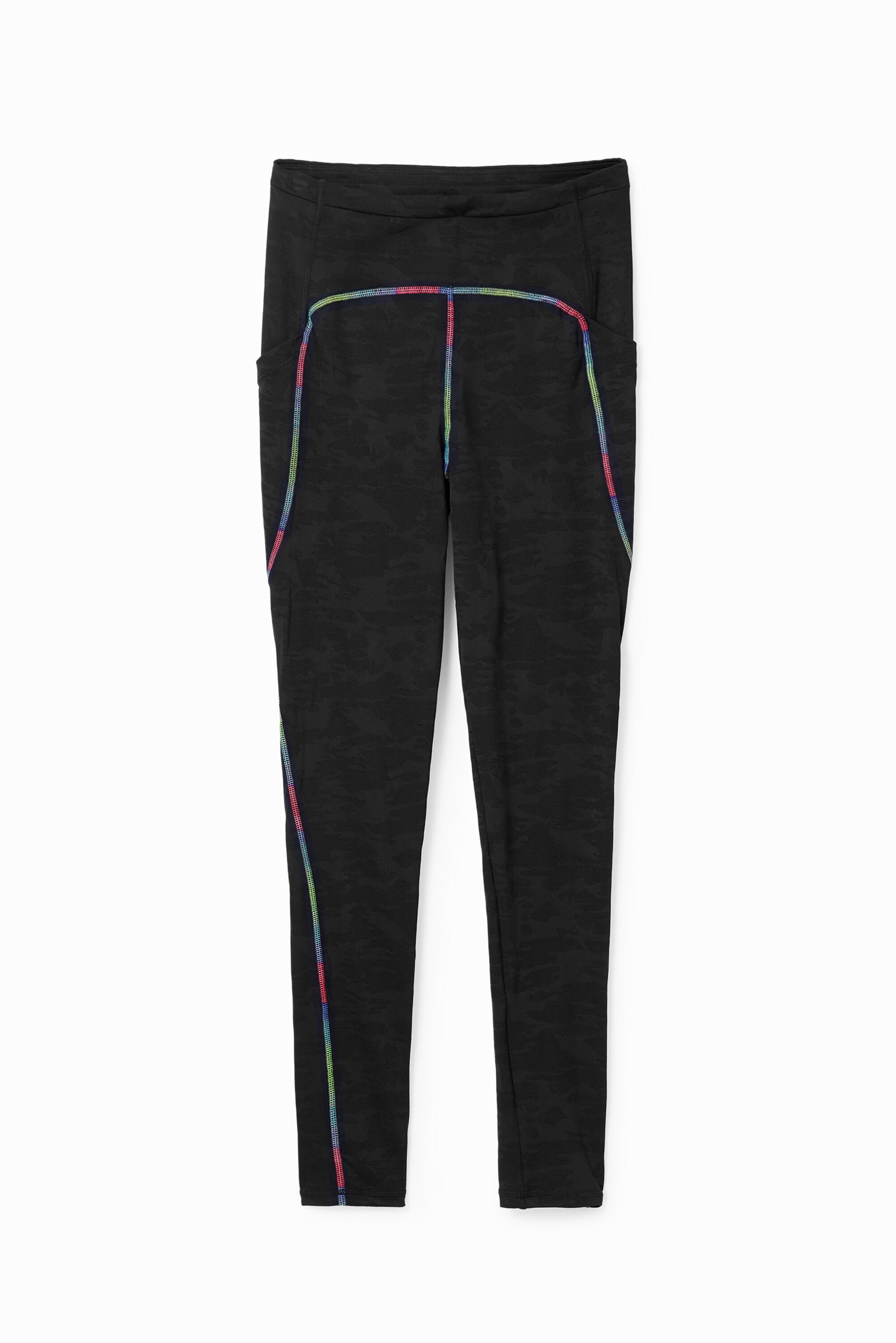 Desigual Sportlegging met contrasterende details - BLACK