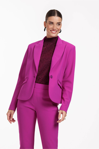 Studio Anneloes Felici bnd structure blazer - magenta - 12202