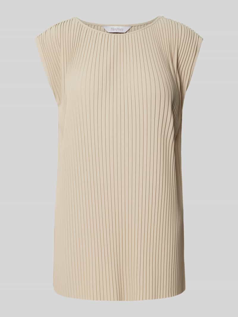 MaxMara Leisure Blousetop met plissévouwen, model 'CAMBUSA'