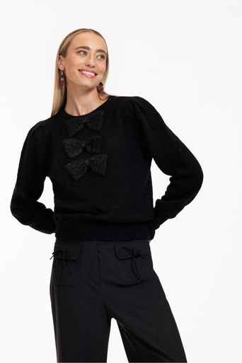 Studio Anneloes Bowina pullover - black - 12249