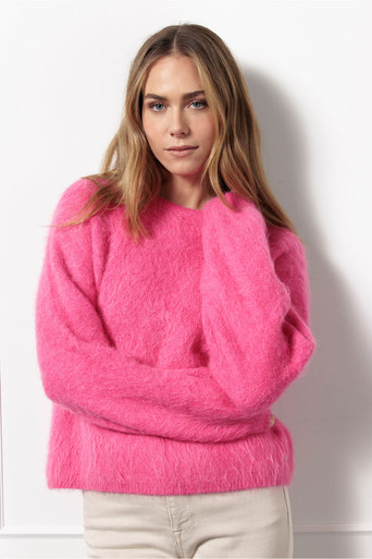 Studio Anneloes Lisette furry pullover - magenta - 12329