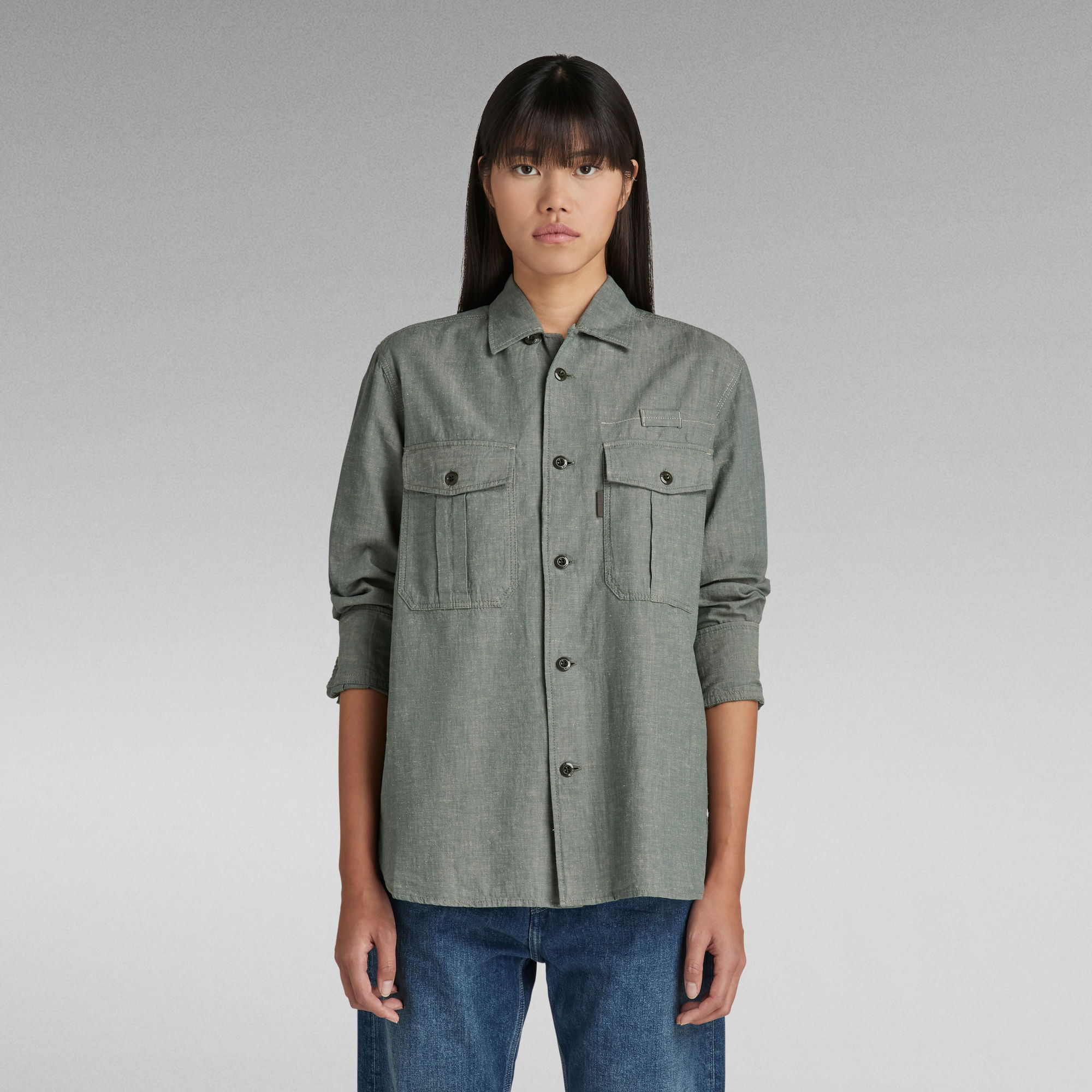 G-Star RAW Officer Boyfriend Shirt - Groen - Dames