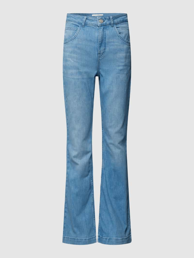 LANIUS Bootcut fit jeans met wol