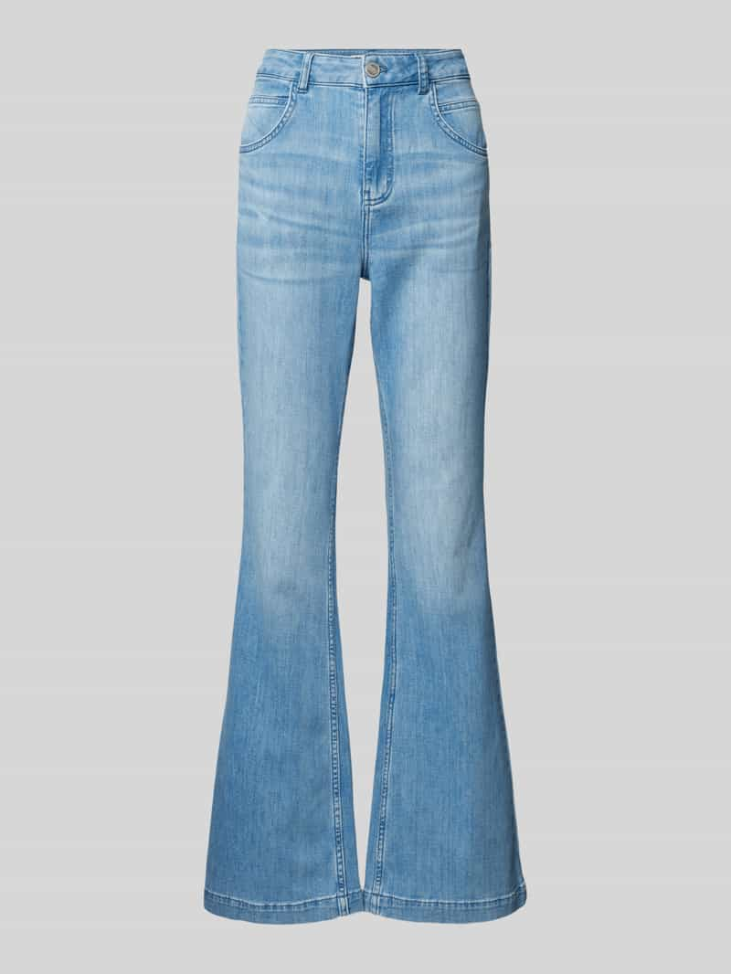 LANIUS Flared jeans met riemlussen