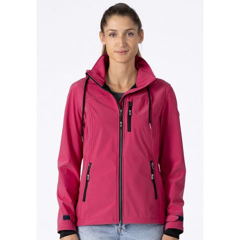 DEPROC Active Softshell-jack DECORAH PEAK V WOMEN met afneembare capuchon