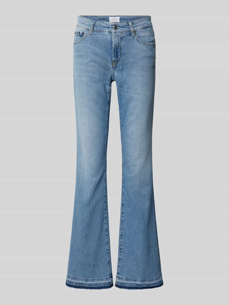 CAMBIO Flared jeans met siersteentjes, model 'PARIS'