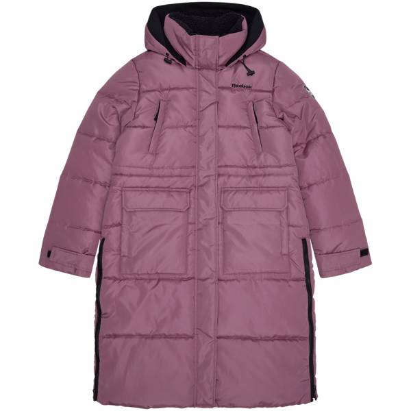 Reebok Long Puffer Dames Winterjas roze RBO99500-740