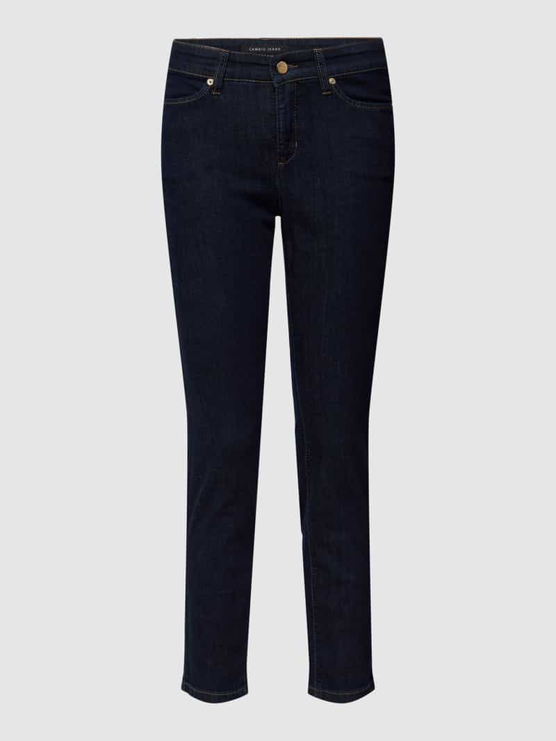 CAMBIO Slim fit jeans in labeldetail, model 'PIERA'