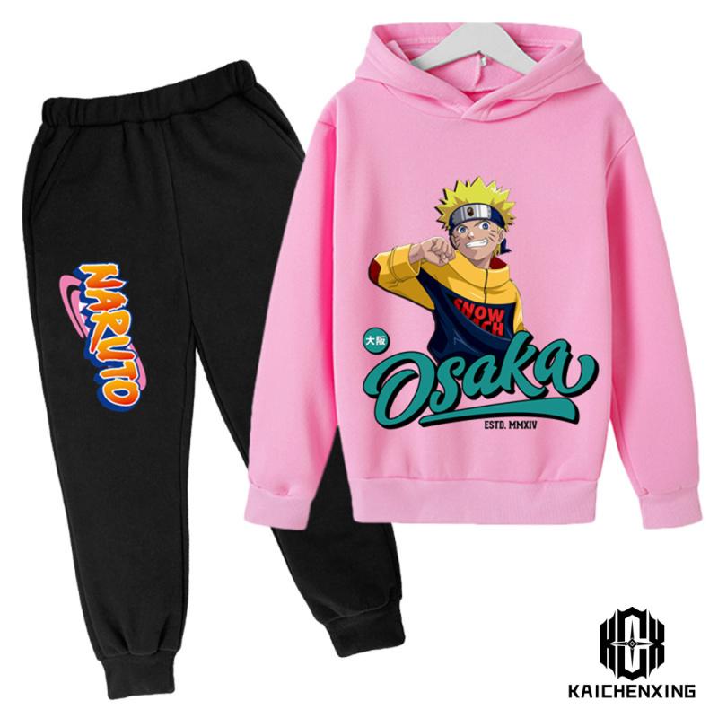 Xuhaijian02 Cartoon Naruto Hoodie Pak Kinderen Jongens Mode Casual Hoodie Meisje Anime Leuke Sweatshirt Kinderkleding 160