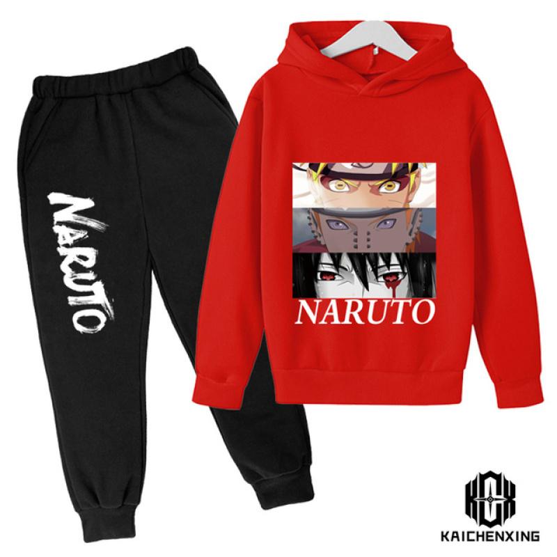 Xuhaijian02 Cartoon Naruto Hoodie Pak Kinderen Jongens Mode Casual Hoodie Meisje Anime Leuke Sweatshirt Kinderkleding 160