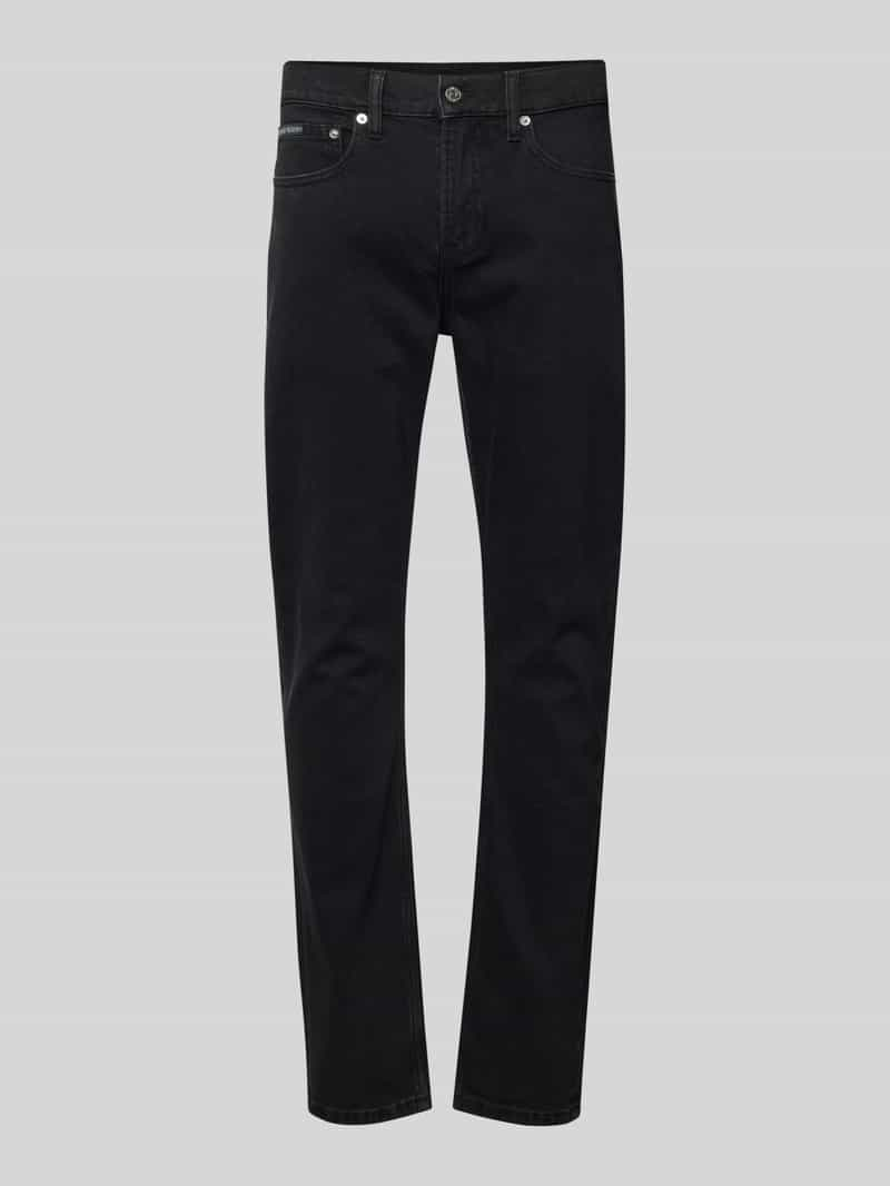 Calvin Klein Jeans Slim fit jeans met labeldetail