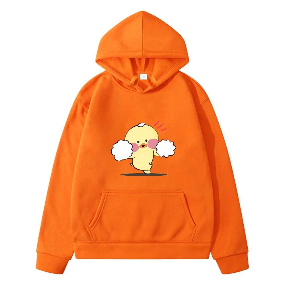 Xuhaijian02 Babyjongenskleding Lalafanfan Eend Grafische Hoodies voor tienermeisjes Sweatshirt Leuke Kawaii Sportkleding Hoody Kinderkleding 130