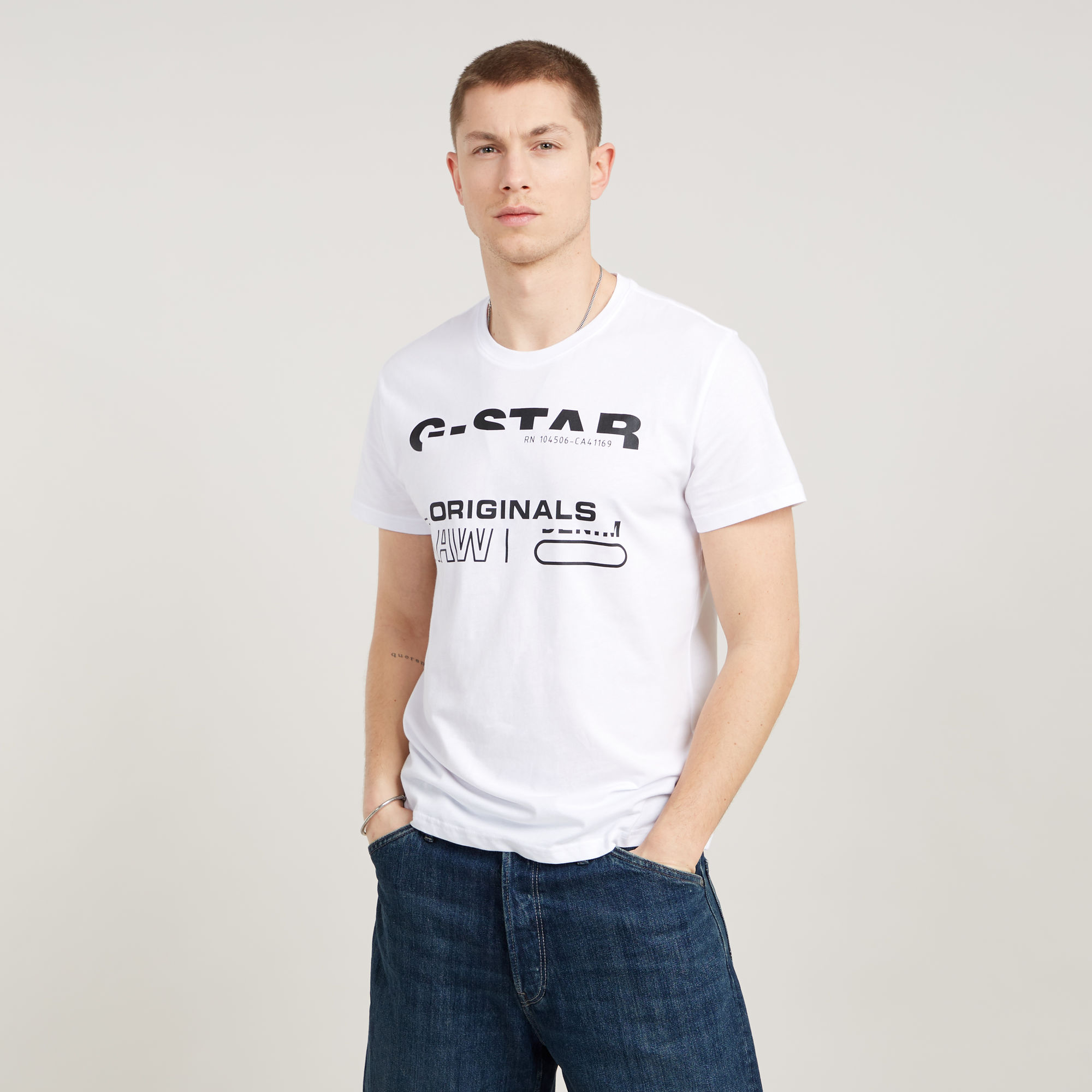 G-Star RAW Originals T-Shirt - Wit - Heren