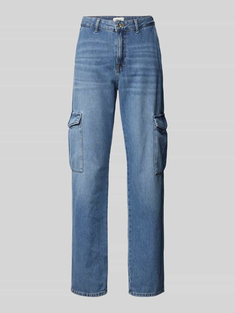 Only High waist jeans in cargolook, model 'JUNE'